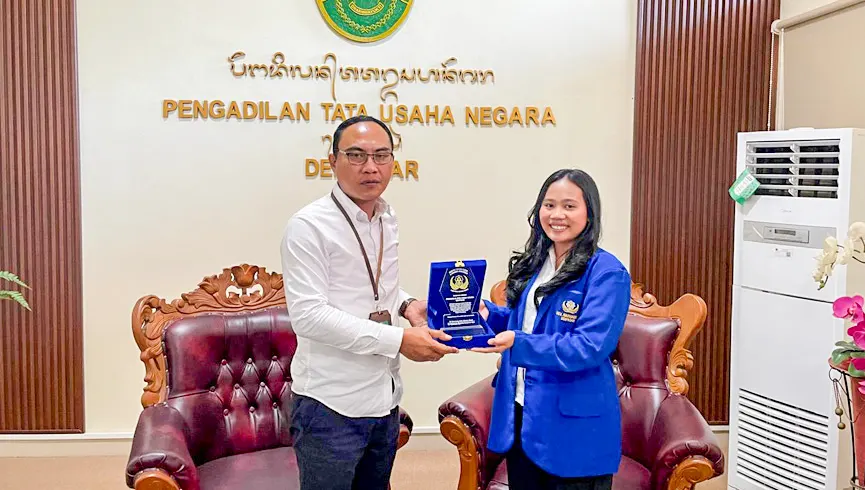 Pelepasan Mahasiswa Magang Dari Fakultas Hukum Universitas Udayana Denpasar dan Universitas Warmadewa