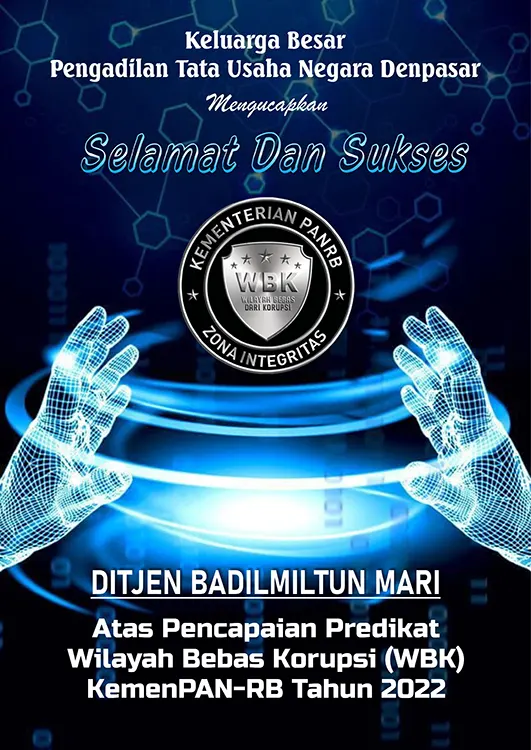 Selamat dan Sukses Atas Pencapaian Ditjen Badilmiltun Meraih WBK Tahun 2022
