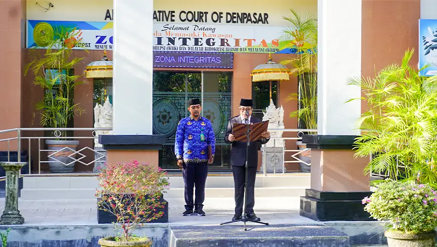 Upacara Peringatan Hari Kesaktian Pancasila PTUN Denpasar