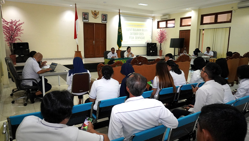 Rapat Umum Bulanan Bulan Oktober 2025 PTUN Denpasar