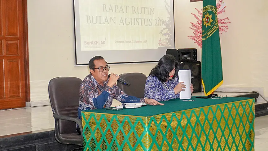 Rapat Umum Bulanan Periode Bulan Agustus 2025 PTUN Denpasar .