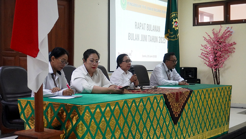 Rapat Umum Bulanan Bulan Juni 2025 PTUN Denpasar