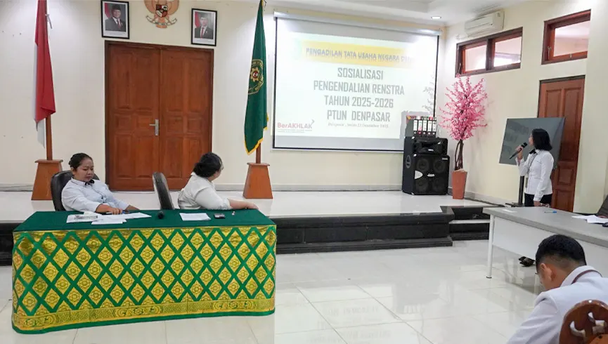 Sosialisasi Pengendalian Rencana Strategis (Renstra) Tahun 2025–2026 PTUN Denpasar