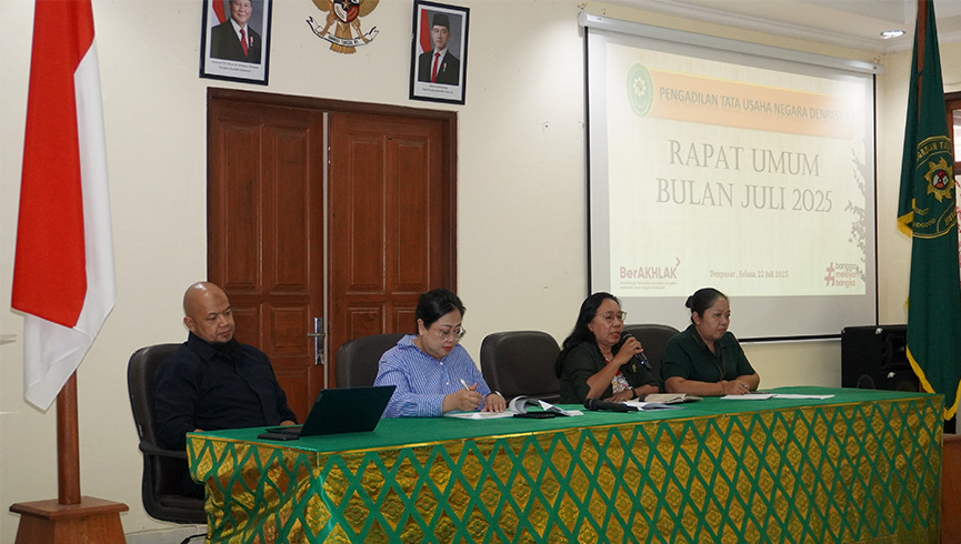 Rapat Umum Bulan Juli 2025 Pengadilan Tata Usaha Negara Denpasar