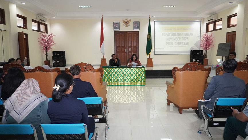 Rapat Umum Bulanan Bulan November PTUN Denpasar