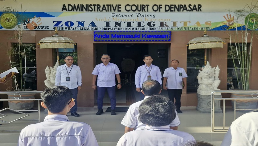 Pengadilan Tata Usaha Negara Denpasar melaksanakan Apel Pagi