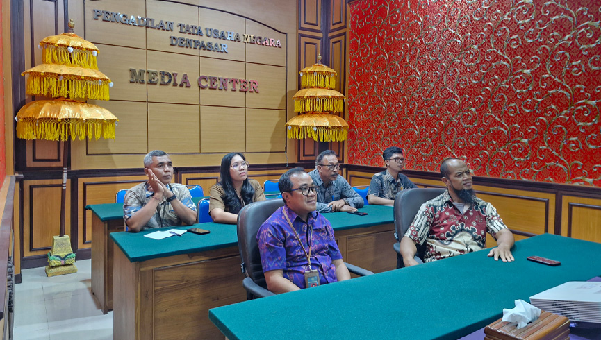 PTUN Denpasar Mengikuti Sosialisasi Aplikasi APS Register TUN Yang Dilaksanakan Secara Daring.