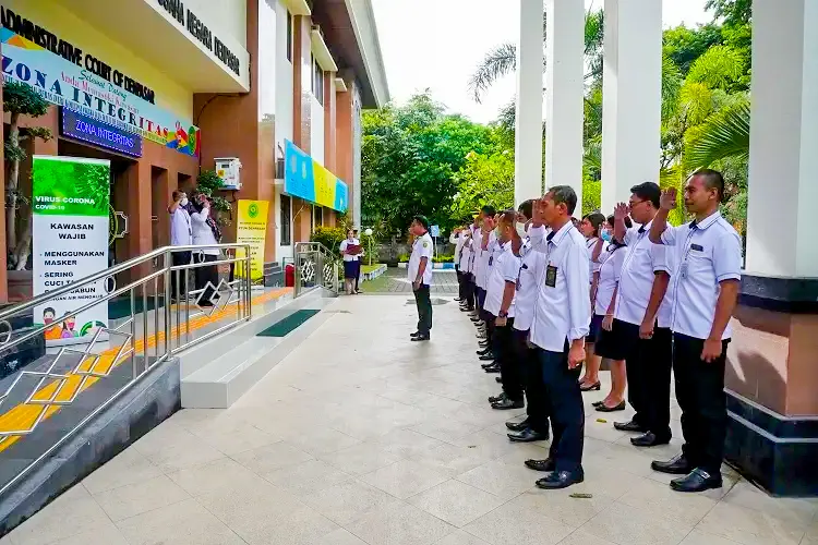 Pelaksanaan Apel Pagi Pengadilan Tata Usaha Negara Denpasar
