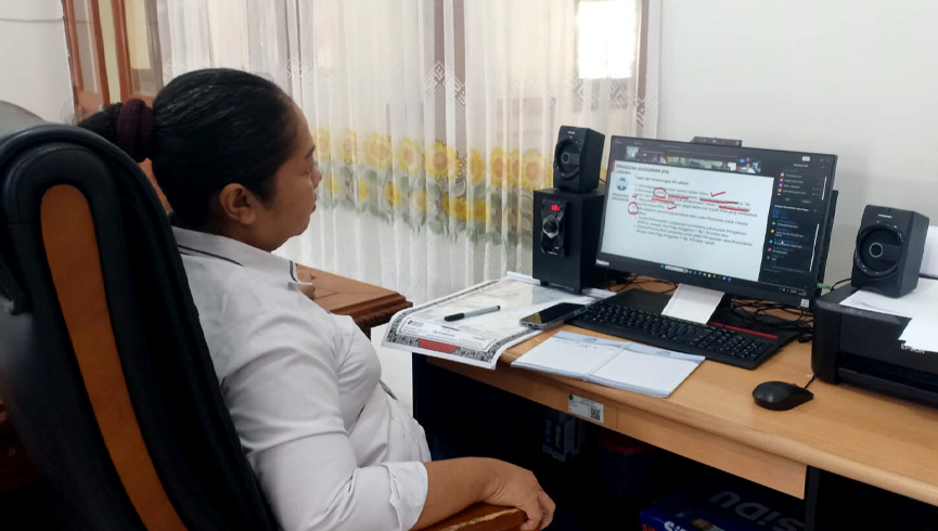 SekretarisPTUN Denpasar Mengikuti Kegiatan Webinar Pelatihan Kuasa Pengguna Anggaran Tahun 2026