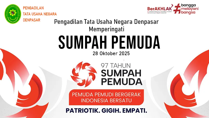 Upacara Peringatan Sumpah Pemuda ke-97 PTUN Denpasar