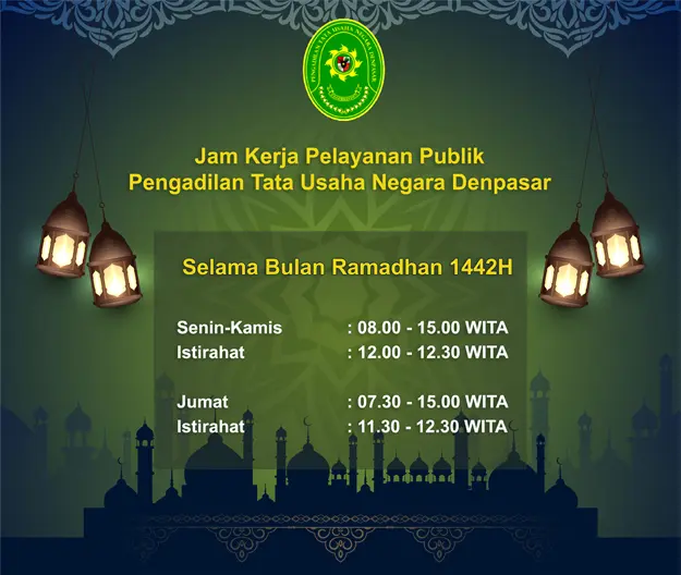 Jam Kerja Pelayanan Publik Selama Bulan Ramadhan 1442H