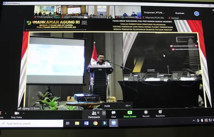 Kegiatan Focus Group Discussion (FGD) secara Virtual