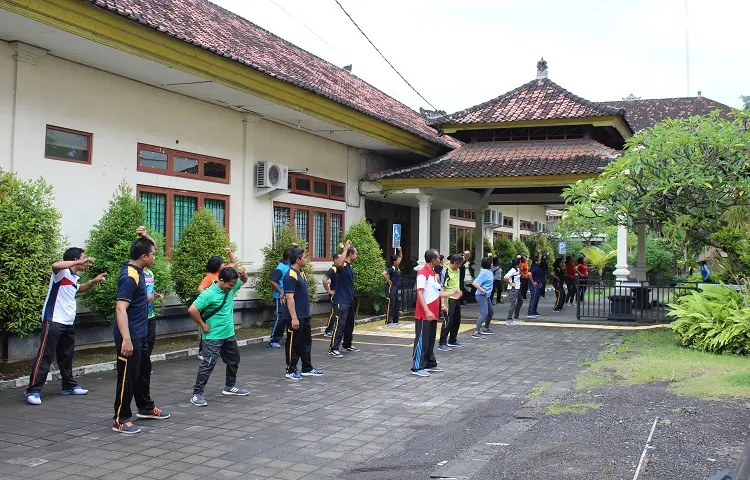 Kegiatan Senam Sehat Aparatur Pengadilan TUN Denpasar