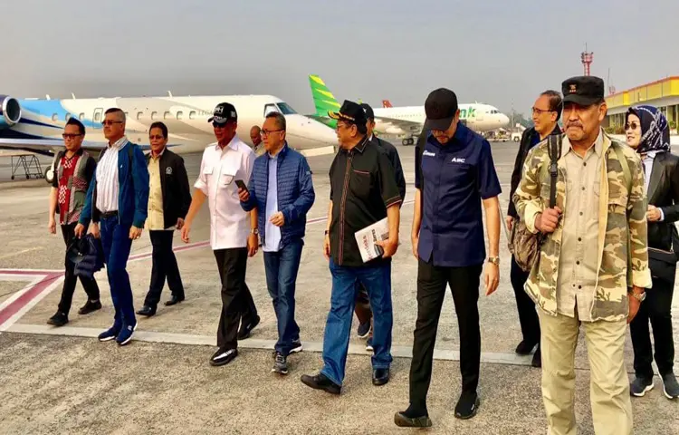 Ketua MA Dan Para Pimpinan Lembaga Tiba Di Palu