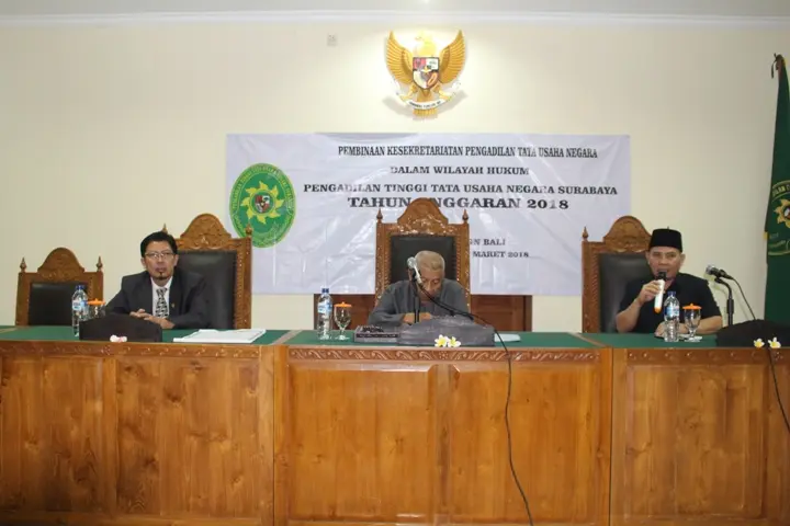 Kunjungan Rombongan Pembinaan Kesekretariatan Sewilayah Hukum Pengadilan Tinggi TUN Surabaya