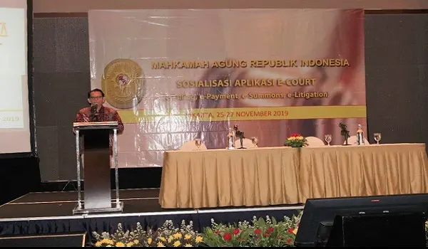 MAHKAMAH AGUNG RI MENYELENGGARAKAN SOSIALISASI APLIKASI E-COURT KEPADA SELURUH PENGADILAN TINGKAT BANDING DI LINGKUNGAN PERADILAN UMUM DAN PERADILAN TUN