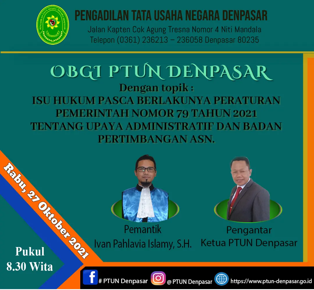 Obrolan Pagi Pengadilan Tata Usaha Negara Denpasar