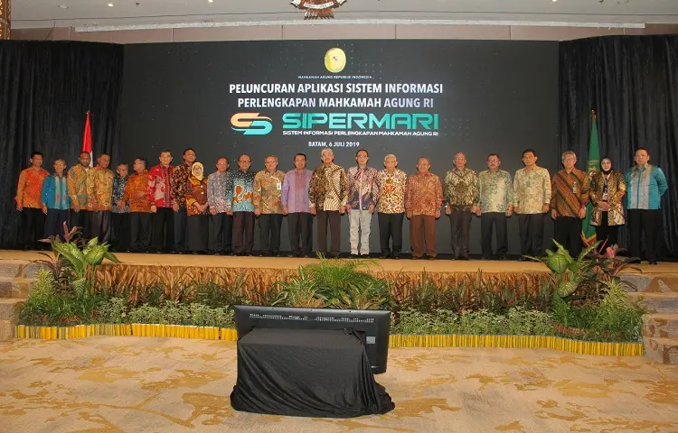 PELUNCURAN SISTEM INFORMASI PERLENGKAPAN MAHKAMAH AGUNG REPUBLIK INDONESIA (SIPERMARI)