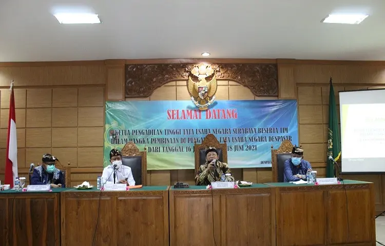 Pembinaan Ketua Pengadilan Tinggi Tata Usaha Negara Surabaya ke Pengadilan TUN Denpasar