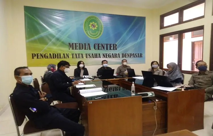 Pendampingan Zona Integritas dari MA melalui zoom meeting di Pengadilan TUN Denpasar