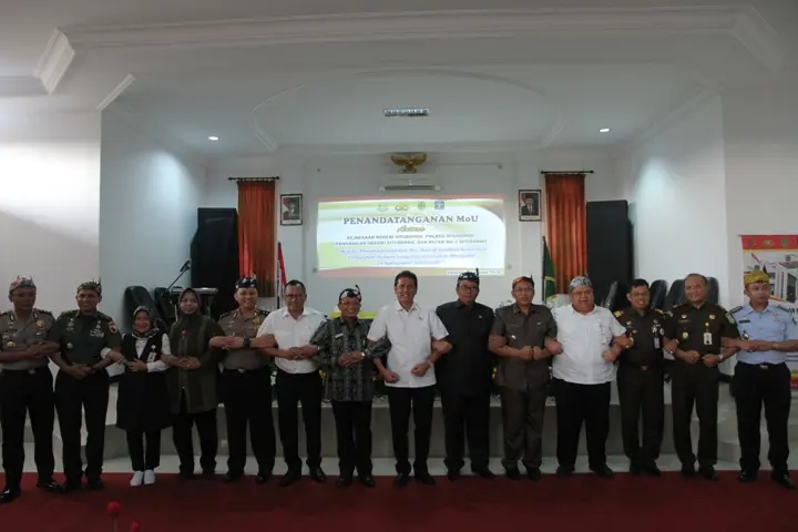 PN Situbondo Ikut Tandatangani Nota Kesepahaman Empat Lembaga Penegak Hukum