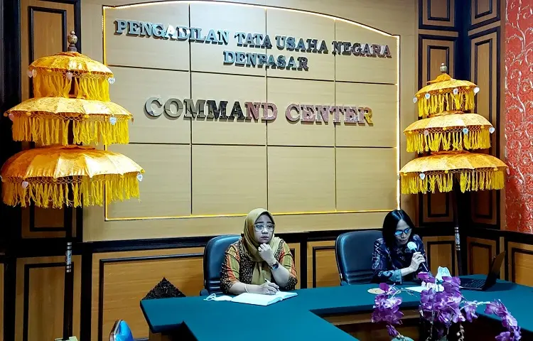 Rapat Bulanan Bulan April Tahun 2022 Pengadilan Tata Usaha Negara Denpasar secara Virtual melalui Zoom Meeting
