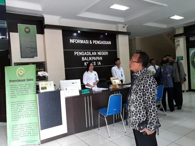 Sekretaris Mahkamah Agung Melakukan Sidak Ke Pengadilan Negeri Balikpapan