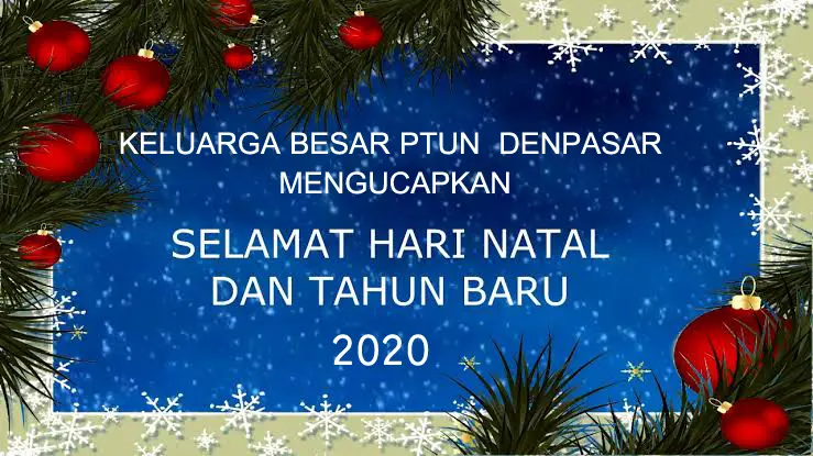 SELAMAT HARI NATAL DAN TAHUN BARU 2020