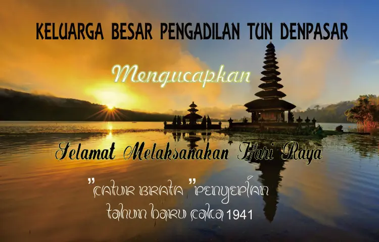 Selamat Hari Raya Nyepi Tahun Baru Saka 1941
