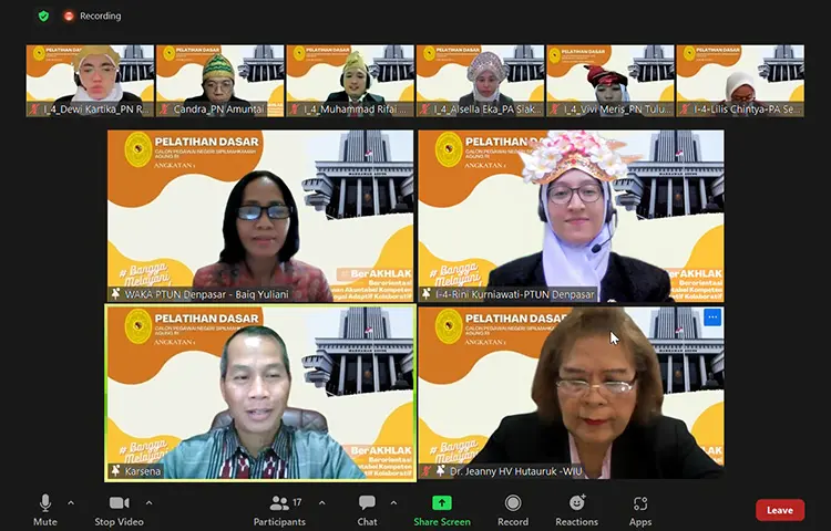 Seminar Aktualisasi Pelatihan Dasar CPNS Mahkamah Agung RI Golongan II Tahun 2022