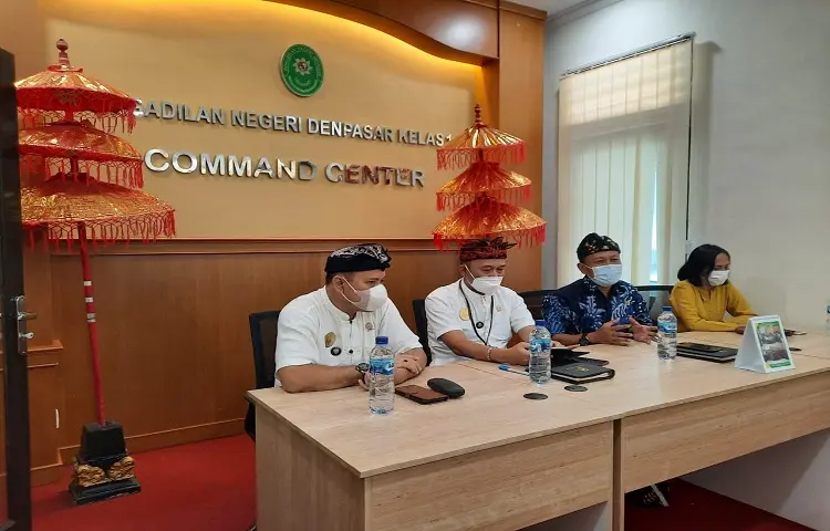 Study Banding Tim ZI menuju Wilayah Bebas Korupsi (WBK) ke Pengadilan Negeri Denpasar yang telah berpredikat WBK Tahun 2020