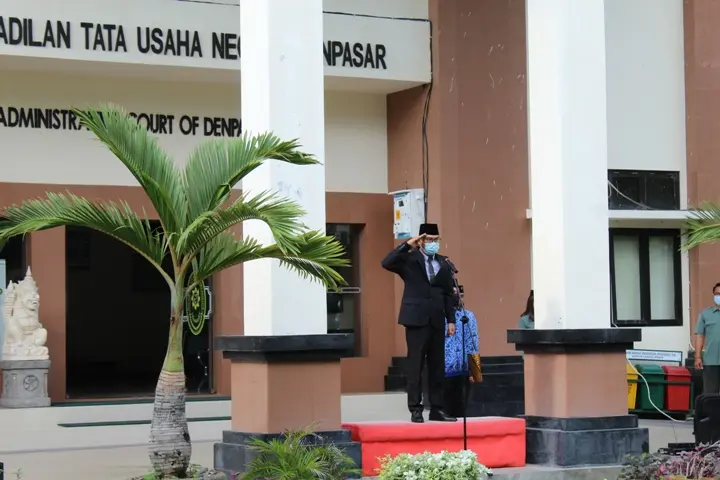 Upacara Peringatan Hari Pahlawan di Pengadilan TUN Denpasar Tahun 2020