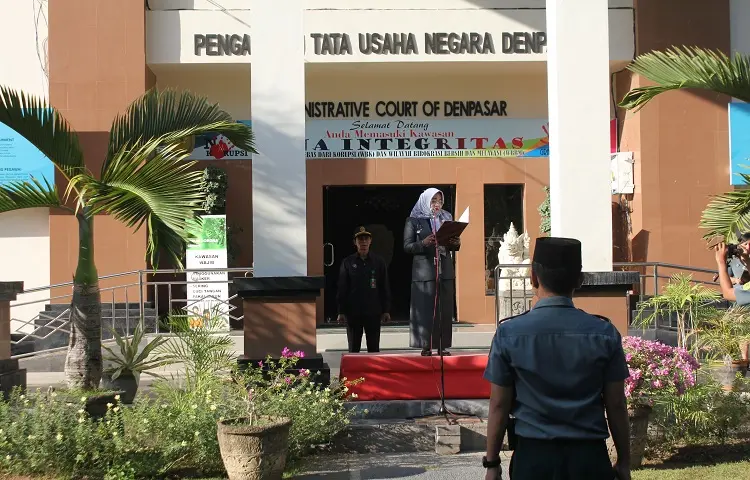 Upacara Peringatan HUT Mahkamah Agung Republik Indonesia ke-77 Tahun 2022 Pengadilan TUN Denpasar
