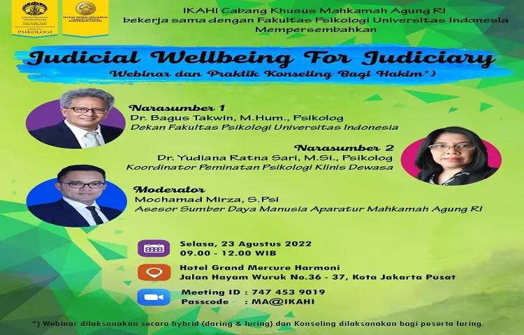 Webinar dan Praktik Konseling bagi Hakim